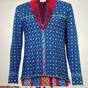 IVKO short merino wool sweater jacket